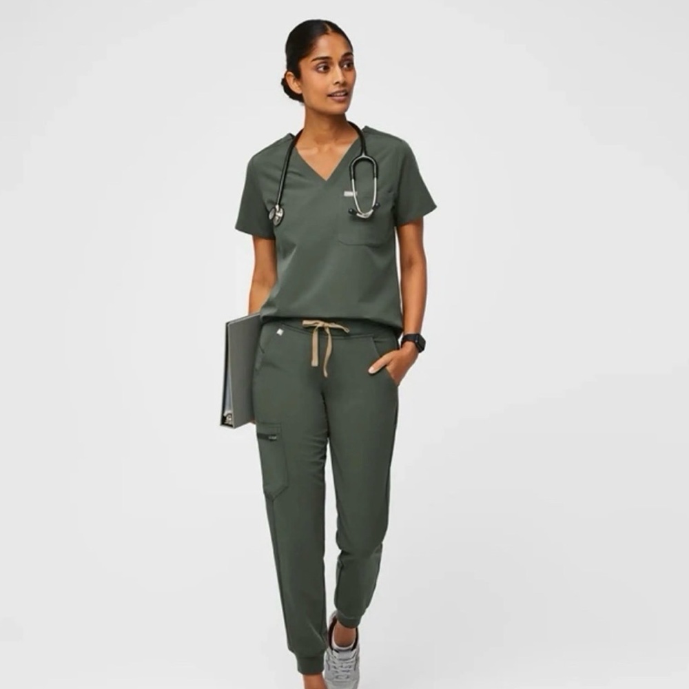 Figs Scrub Set - Moss (Green)